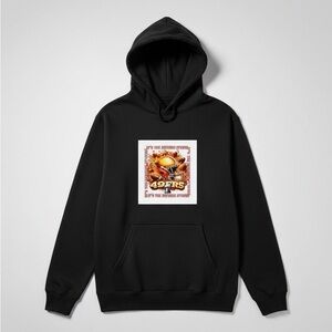 Fruit of the Loom Black Men's Hoodie with Graphic